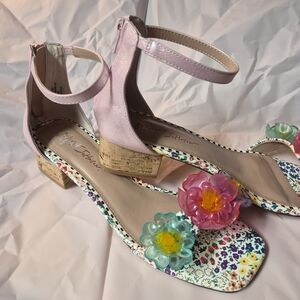 Betsey Johnson Multicolor Floral Sandals